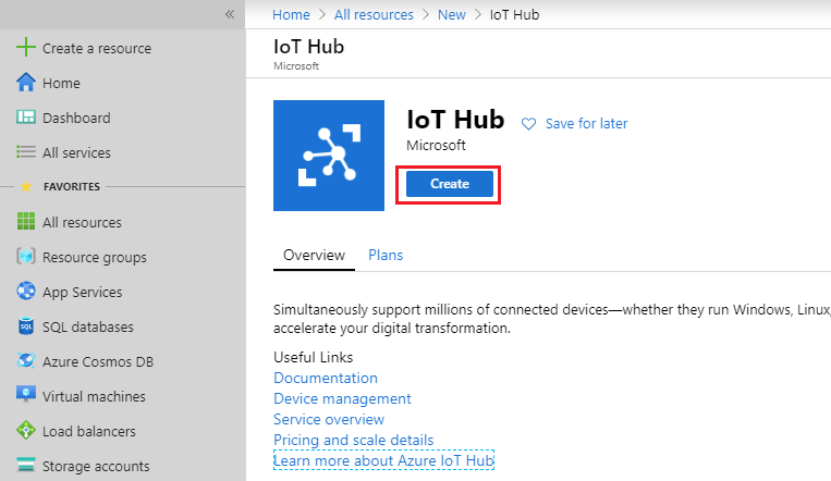 Create an Azure IoT Hub