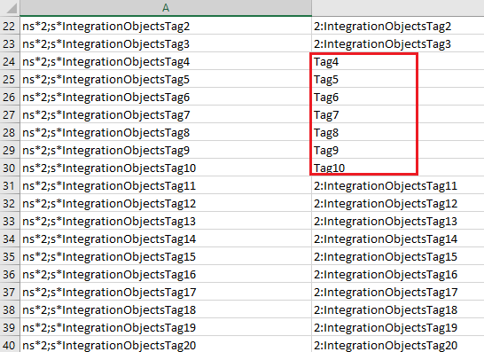 Tag Aliases Configuration Example