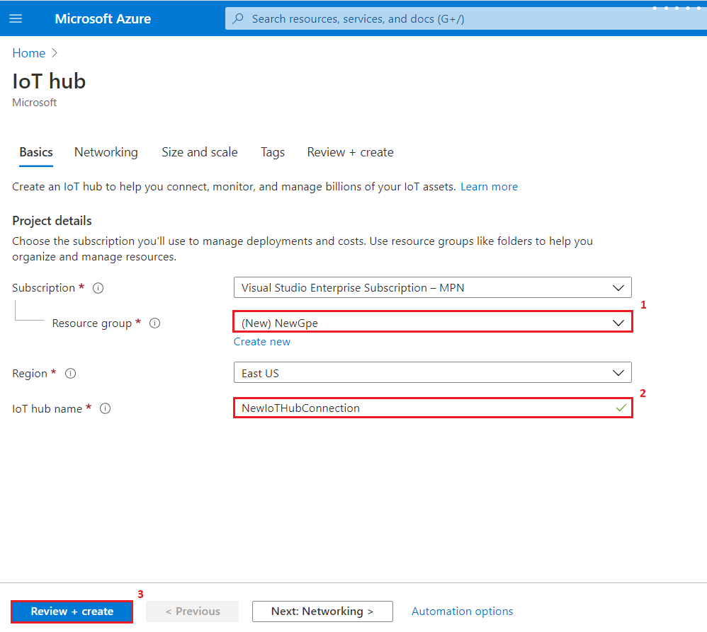 Azure IoT Hub creation | Integration Objects