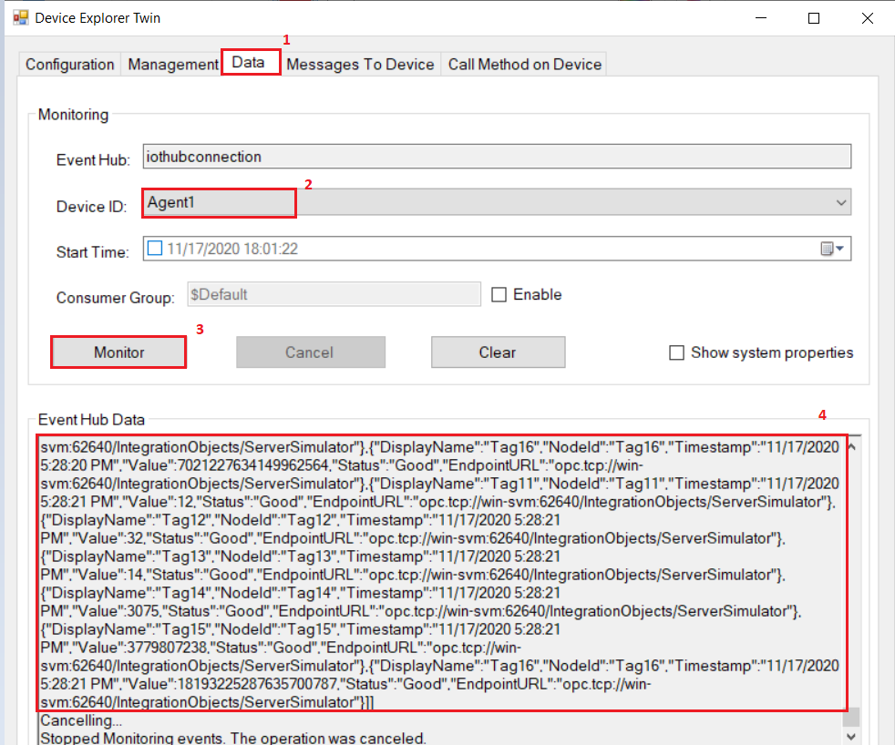 Monitor Data flow | Integration Objects