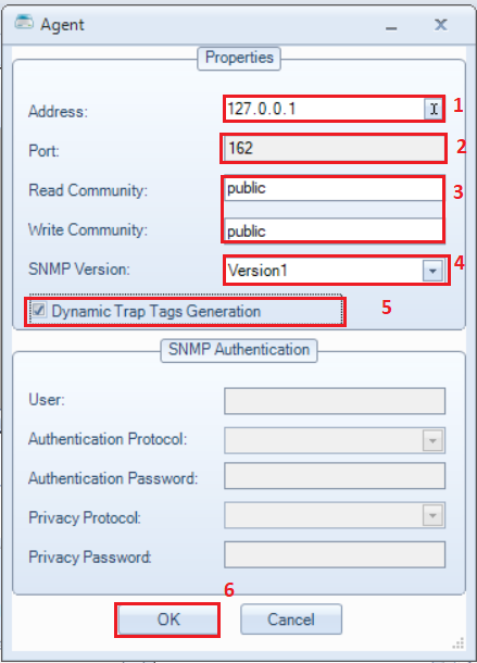 SNMP authentication