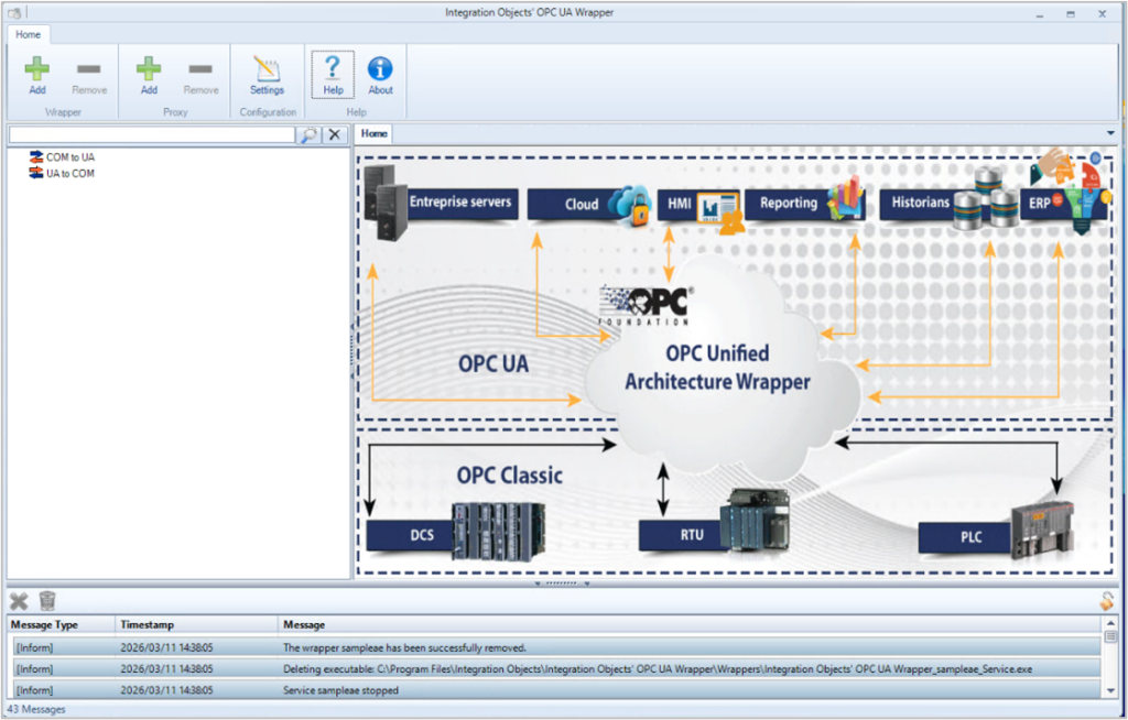 OPC UA Wrapper Configuration Tool